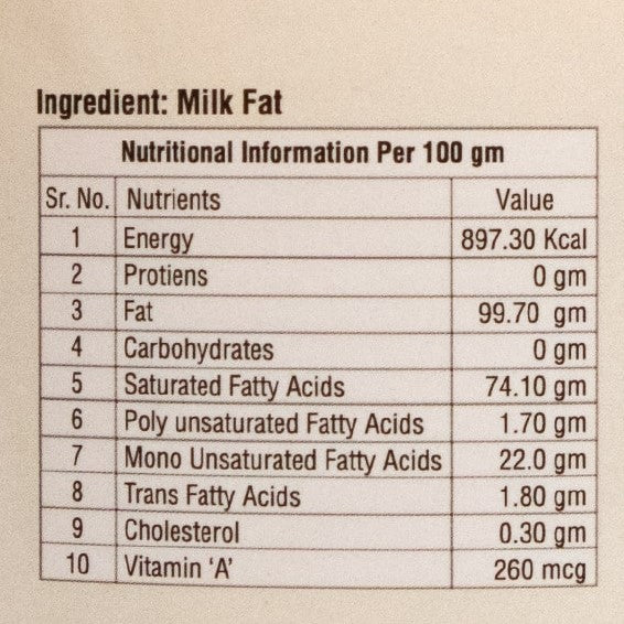 Prem's GauRas - A2 Pure Desi Cow Milk Ghee (Hand-Churned, Made Using Bilona Method)